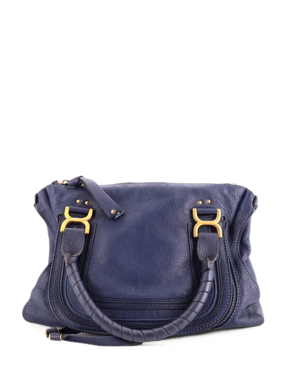 Chloé Pre-Owned Marcie Leather Medium shoulder bag - Blau