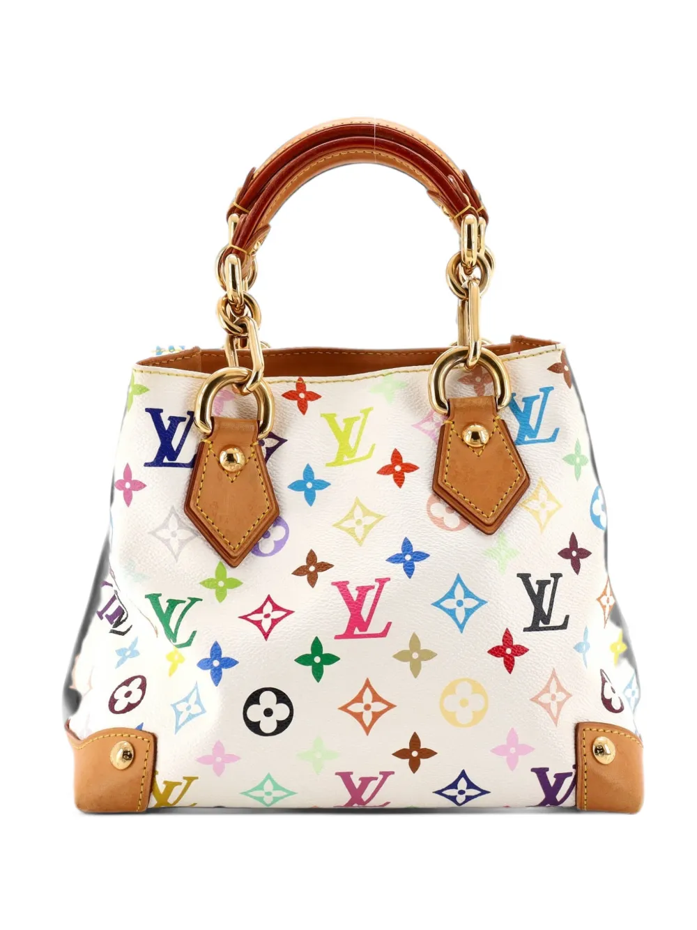 Louis Vuitton Pre-Owned Mehrfarbige Audra Satchel-Tasche mit Monogramm - Weiß