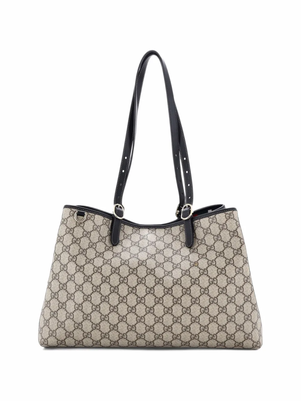 Gucci Pre-Owned Emblem GG Coated Canvas Large tote bag - Marron