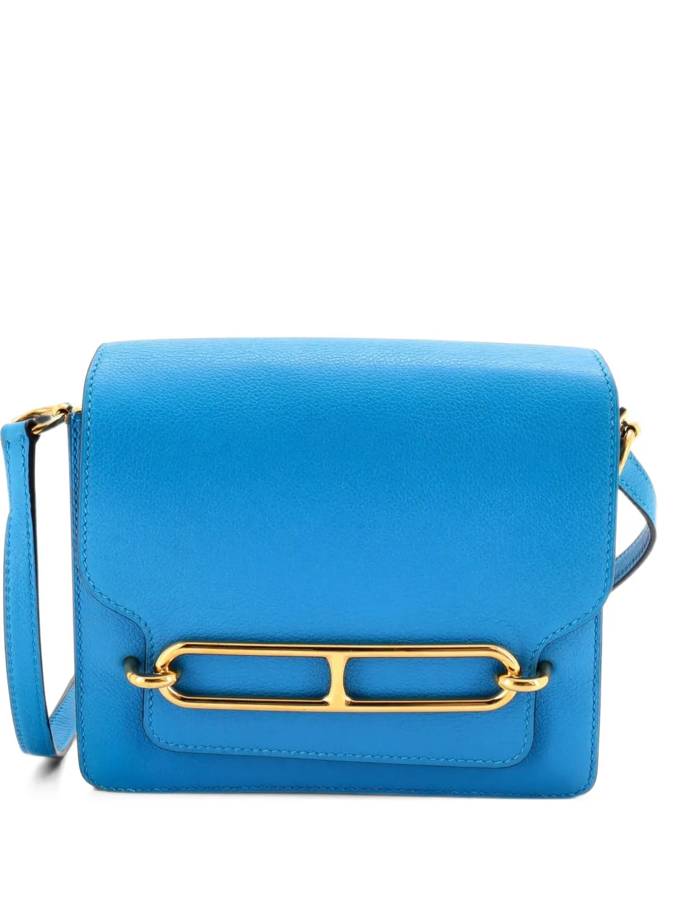 Hermès Pre-Owned Roulis Bag Evercolor 18 crossbody bag - Blue