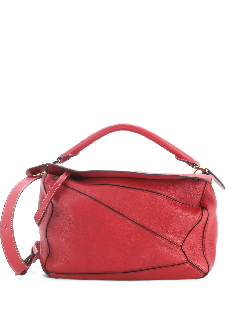 Loewe Pre-Owned Puzzle Bag Leather Medium shoulder bag - Rot