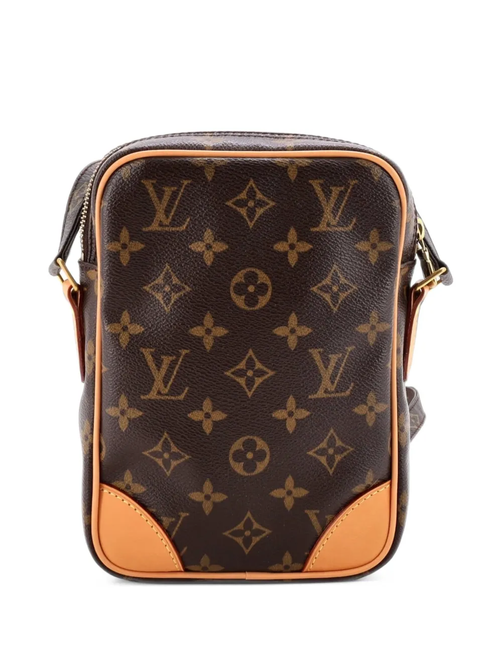 Louis Vuitton Pre-Owned Borsa a mano Danube in tela con monogramma e tracolla - Marrone