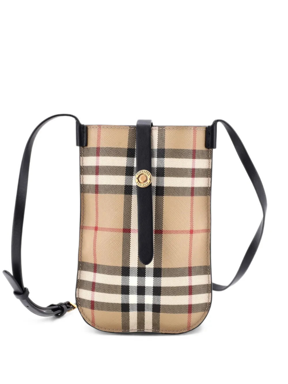 Burberry Pre-Owned Anne Phone Case Nova Check Canvas and Leather crossbody bag - Schwarz