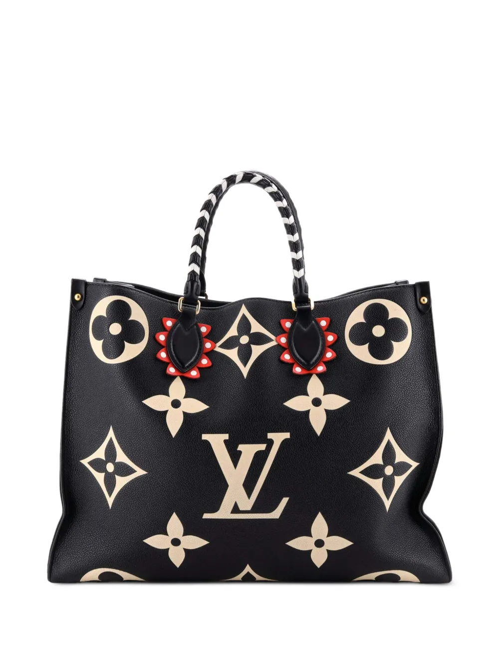 Louis Vuitton Pre-Owned OnTheGo Limited Edition Crafty Monogram Empreinte Giant GM tote bag - Black
