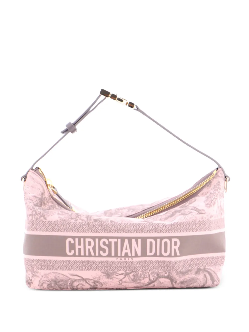 Christian Dior Pre-Owned Pouch Toile de Jouy DiorTravel Nomad media in tessuto tecnico con stampa - Rosa