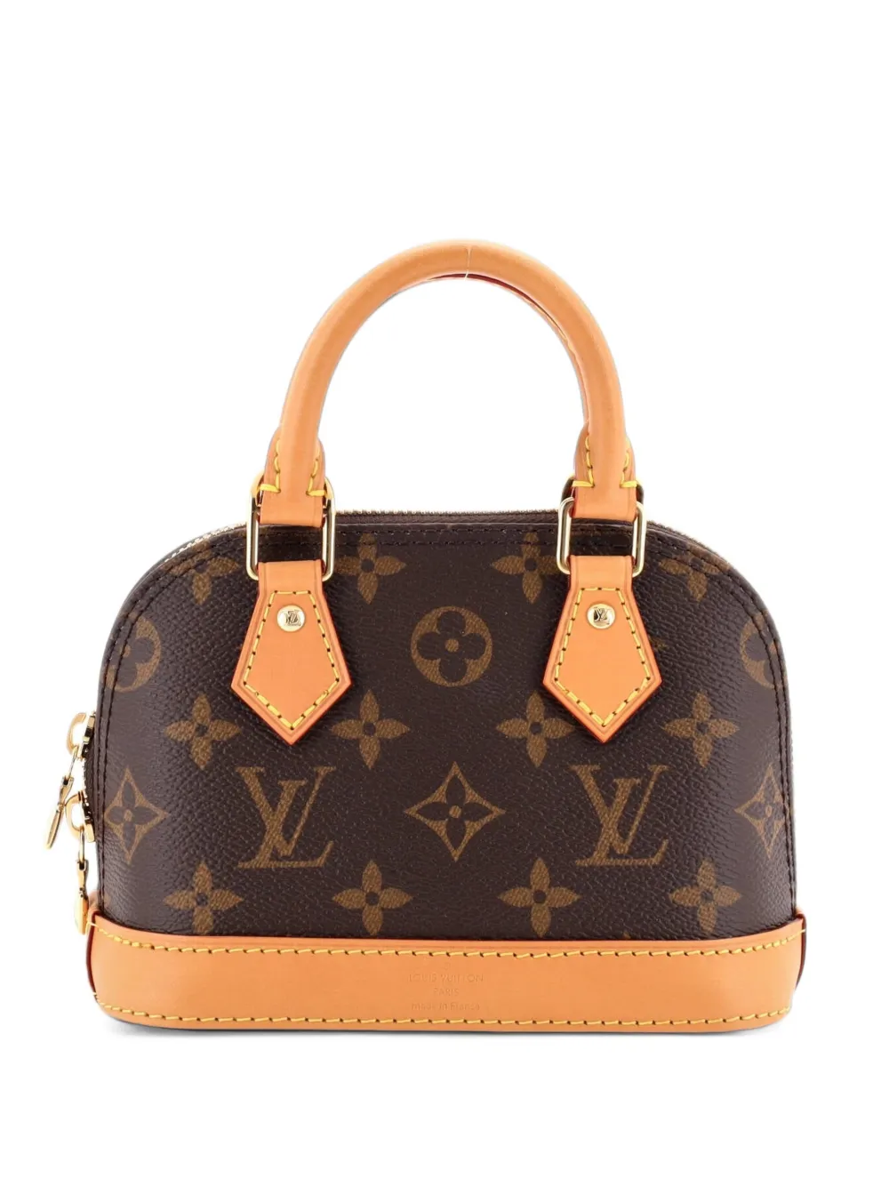 Louis Vuitton Pre-Owned Borsa a mano Alma nano in tela con monogramma - Marrone