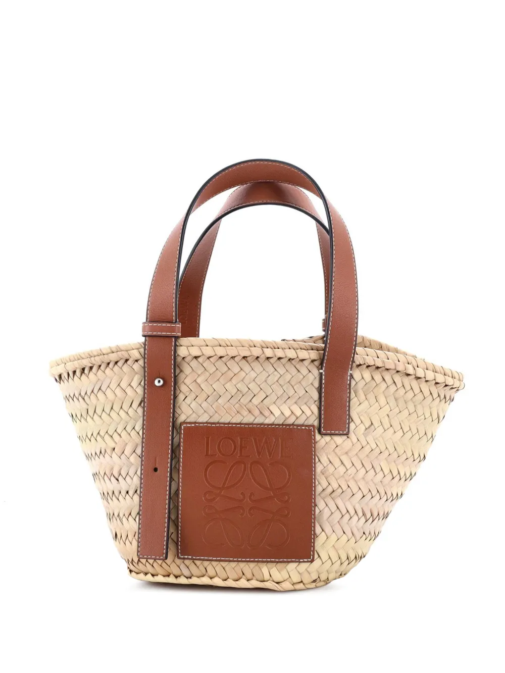 Loewe Pre-Owned Kleine Tote Bag aus Raffiabast - Braun