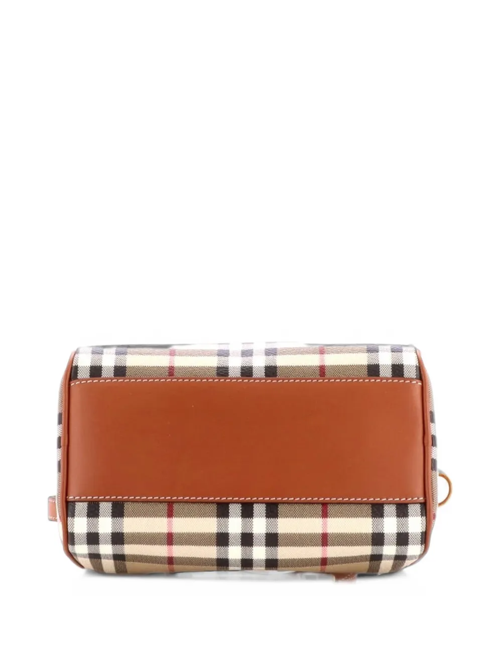Burberry Pre-Owned Bowling Bag Vintage Check Coated Canvas Mini handbag - Brown
