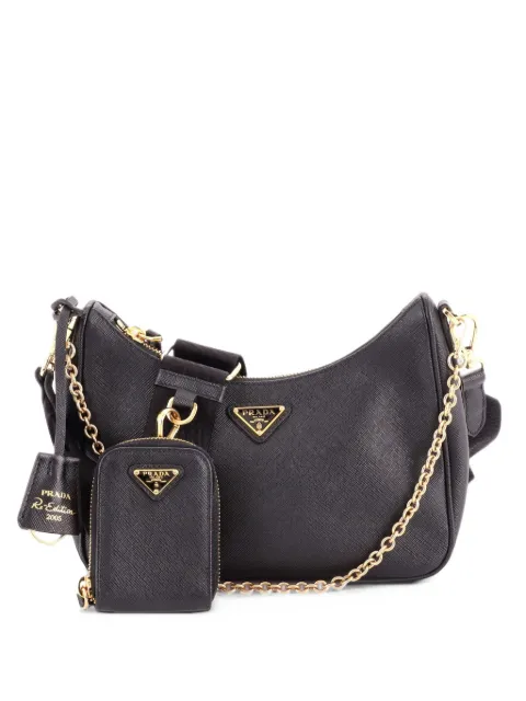 Prada Pre-Owned bolsa crossbody Re-Edition pequeña de piel Saffiano 2005