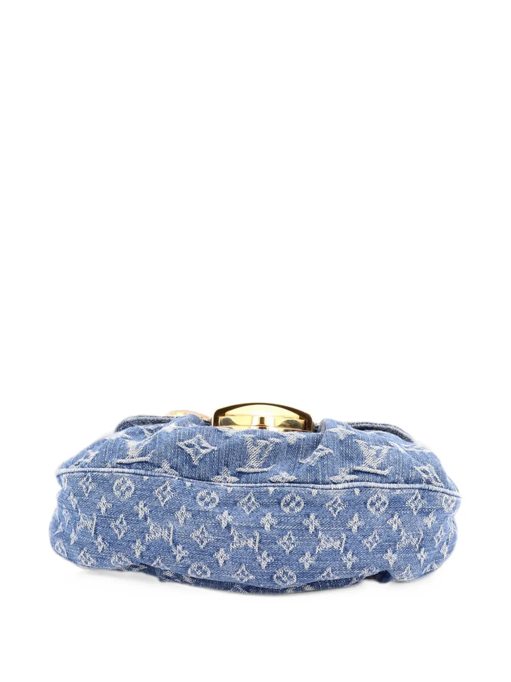 Louis Vuitton Pre-Owned Sunset Handbag LV Remix Monogram Denim clutch bag - Blu