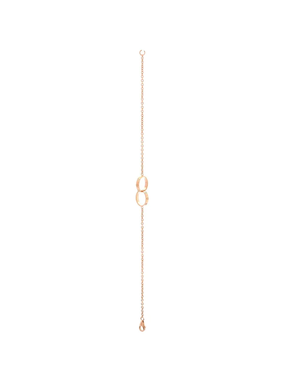 Cartier 18kt Love Interlocking Rotgoldarmband - Rosa