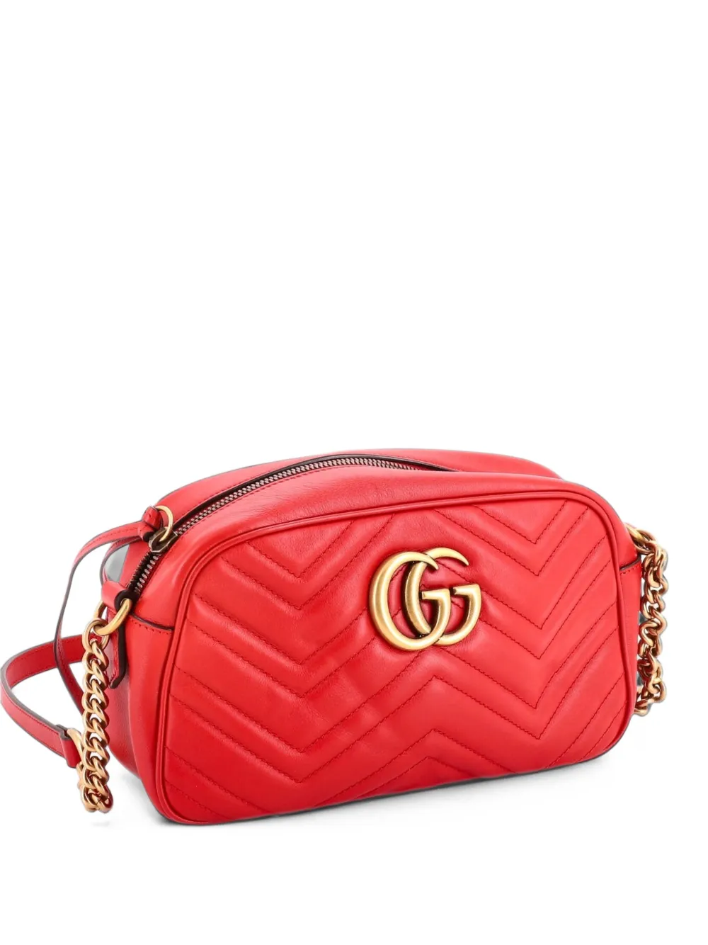 Gucci Pre-Owned GG Marmont Shoulder Bag Matelasse Leather Small crossbody bag - Rot