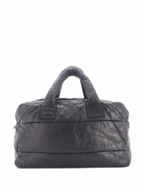 CHANEL Pre-Owned Coco Cocoon Bowling Bag Quilted Lambskin Large handbag