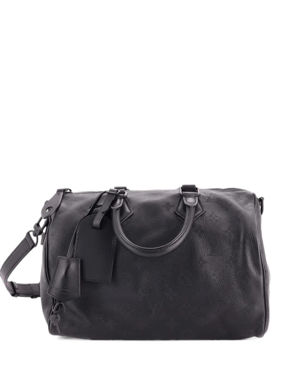 Louis Vuitton Pre-Owned Borsa a tracolla Speedy P9 Bandouliere 30 in pelle con monogramma - Nero
