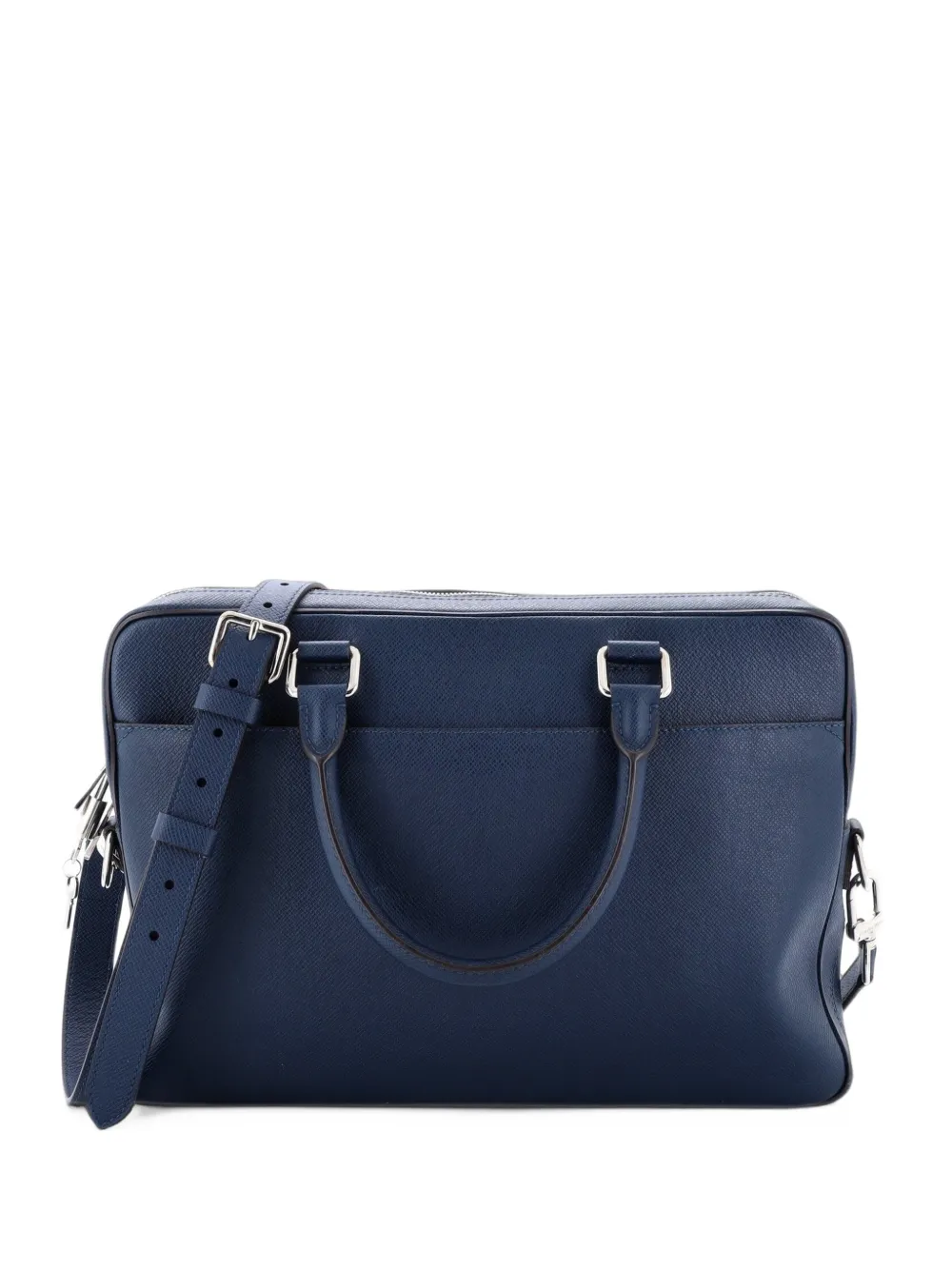Louis Vuitton Pre-Owned Borsa portadocumenti PM in pelle Taiga - Blu