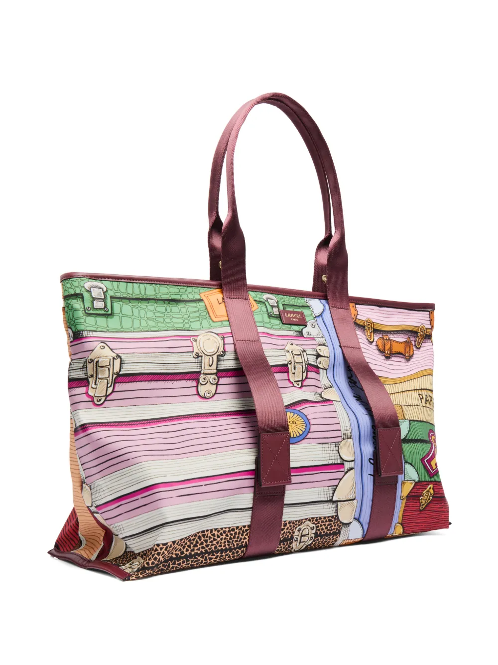 Lancel large Mistral tote bag Paars