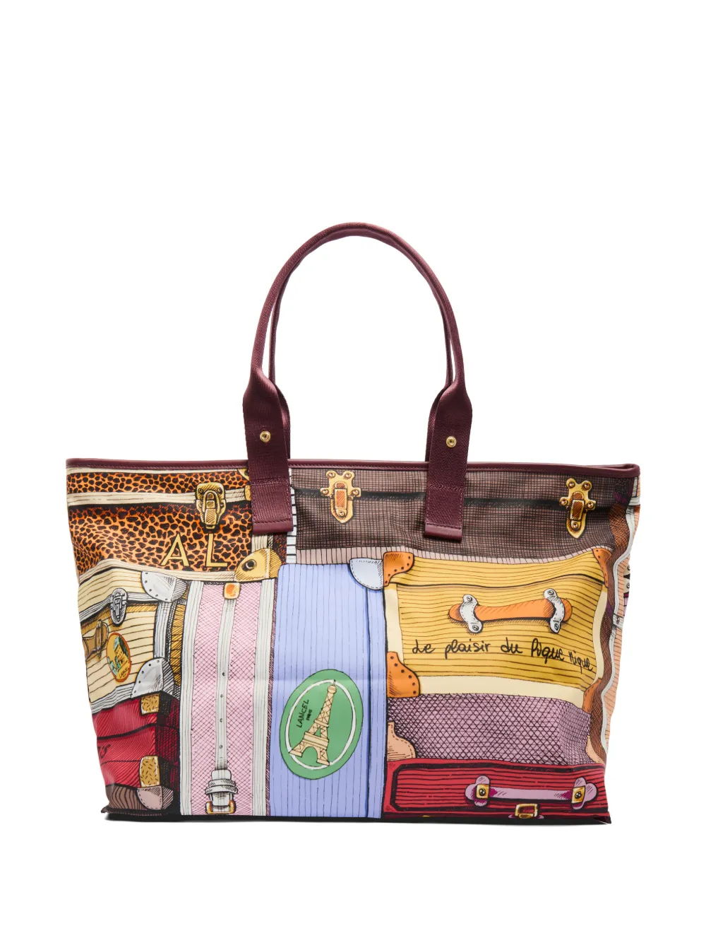 Lancel large Mistral tote bag Paars