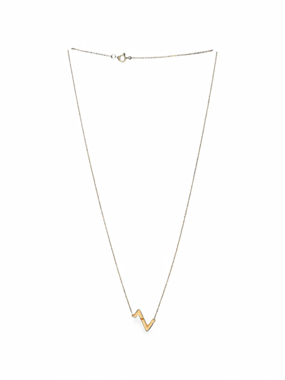 Louis Vuitton Pre-Owned LV Volt Upside Down Pendant 18K Yellow Gold necklace - Oro