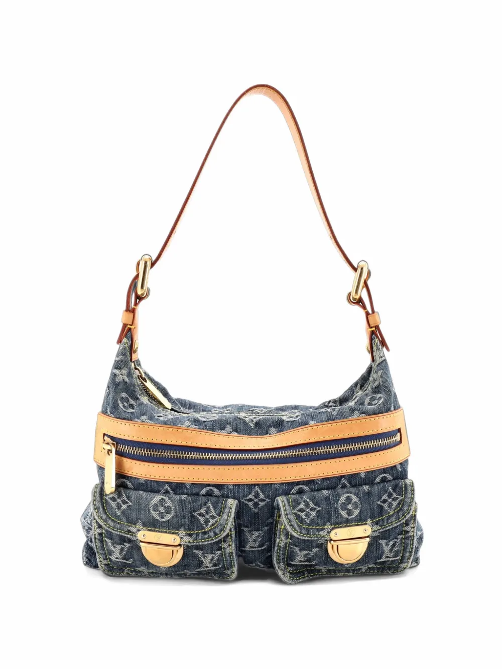 Louis Vuitton Pre-Owned Baggy Handbag Denim PM hobo bag - Blu