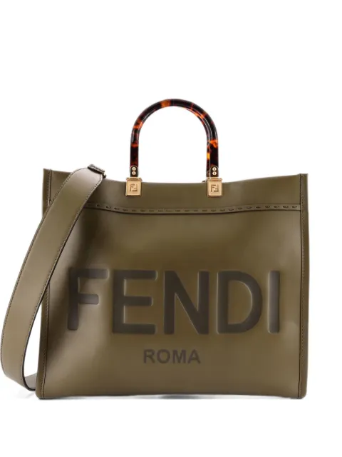 Fendi Pre-Owned Sunshine Shopper Leather Medium tote bag