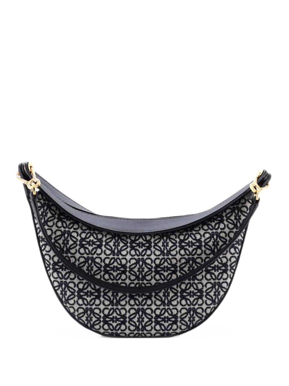 Loewe Pre-Owned Kleine Luna Hobo Anagram Jacquard-Schultertasche - Blau