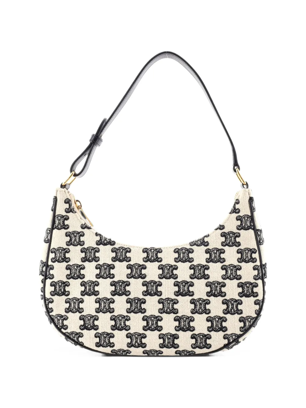 Celine Pre-Owned Ava Bag Triomphe Canvas Small shoulder bag - Nude