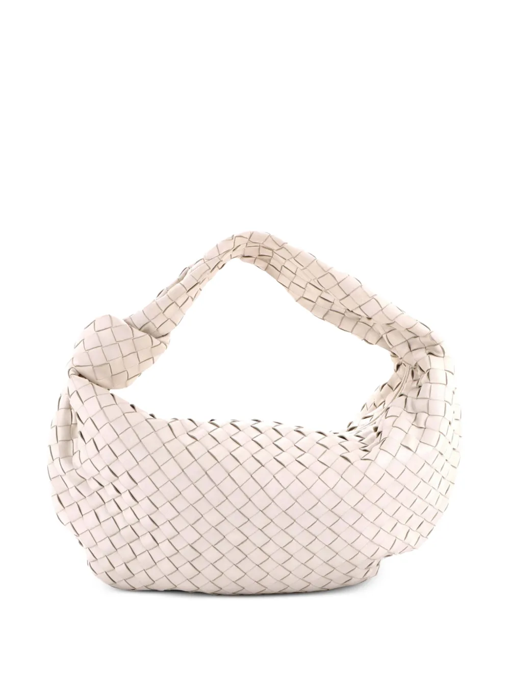 Bottega Veneta Pre-Owned BV Jodie Intrecciato Nappa Medium hobo bag - White