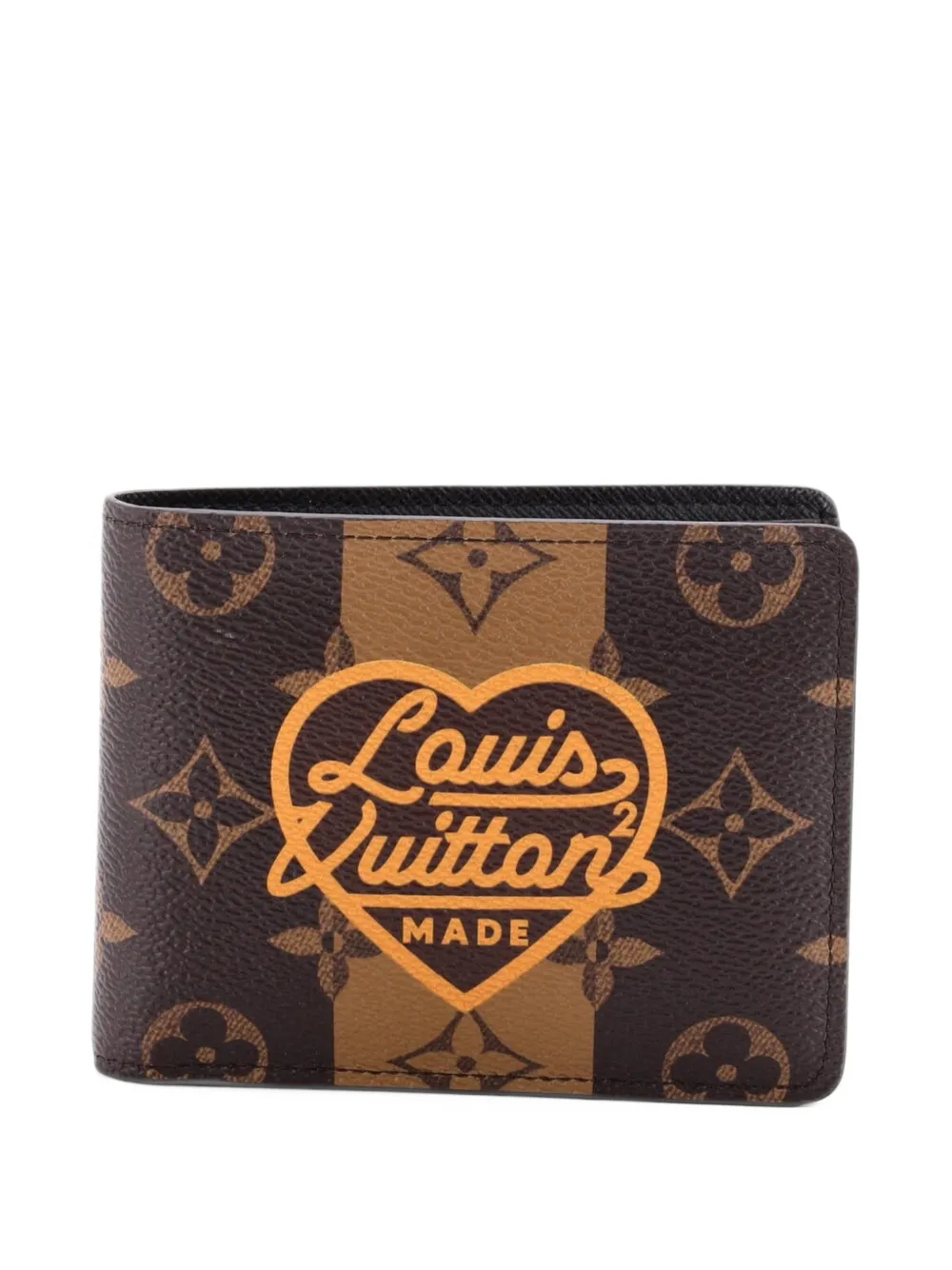 Louis Vuitton Pre-Owned Nigo Multiple Wallet Limited Edition Stripes Monogram Canvas small wallets - Brown