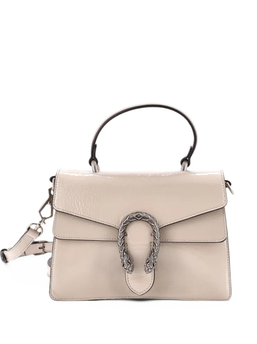 Gucci Pre-Owned Dionysus Convertible Top Handle Bag Patent Small satchel - Nude