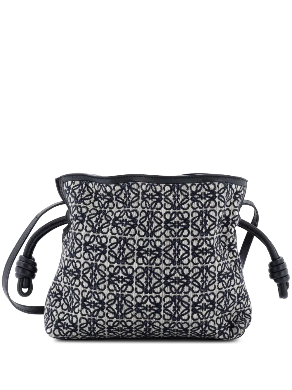 Loewe Pre-Owned Mini Flamenco Knot Anagram Jacquard-Schultertasche - Blau