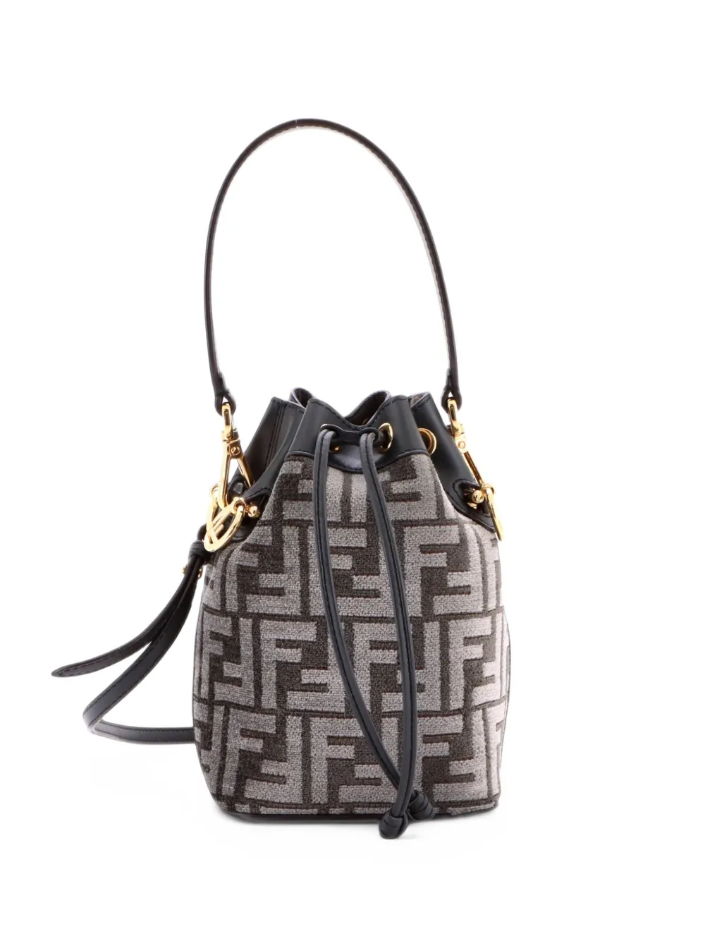 Fendi Pre-Owned Mon Tresor Zucca Tapestry Mini bucket bag - Grau