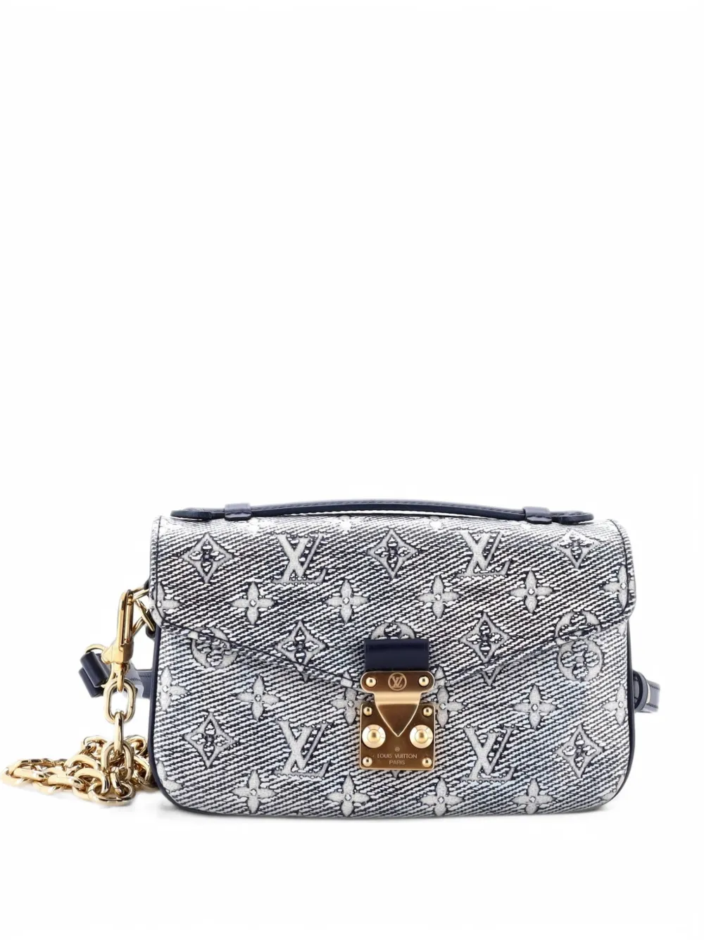 Louis Vuitton Pre-Owned Pochette Metis Monoglam Jacquard Canvas East West shoulder bag - Blue