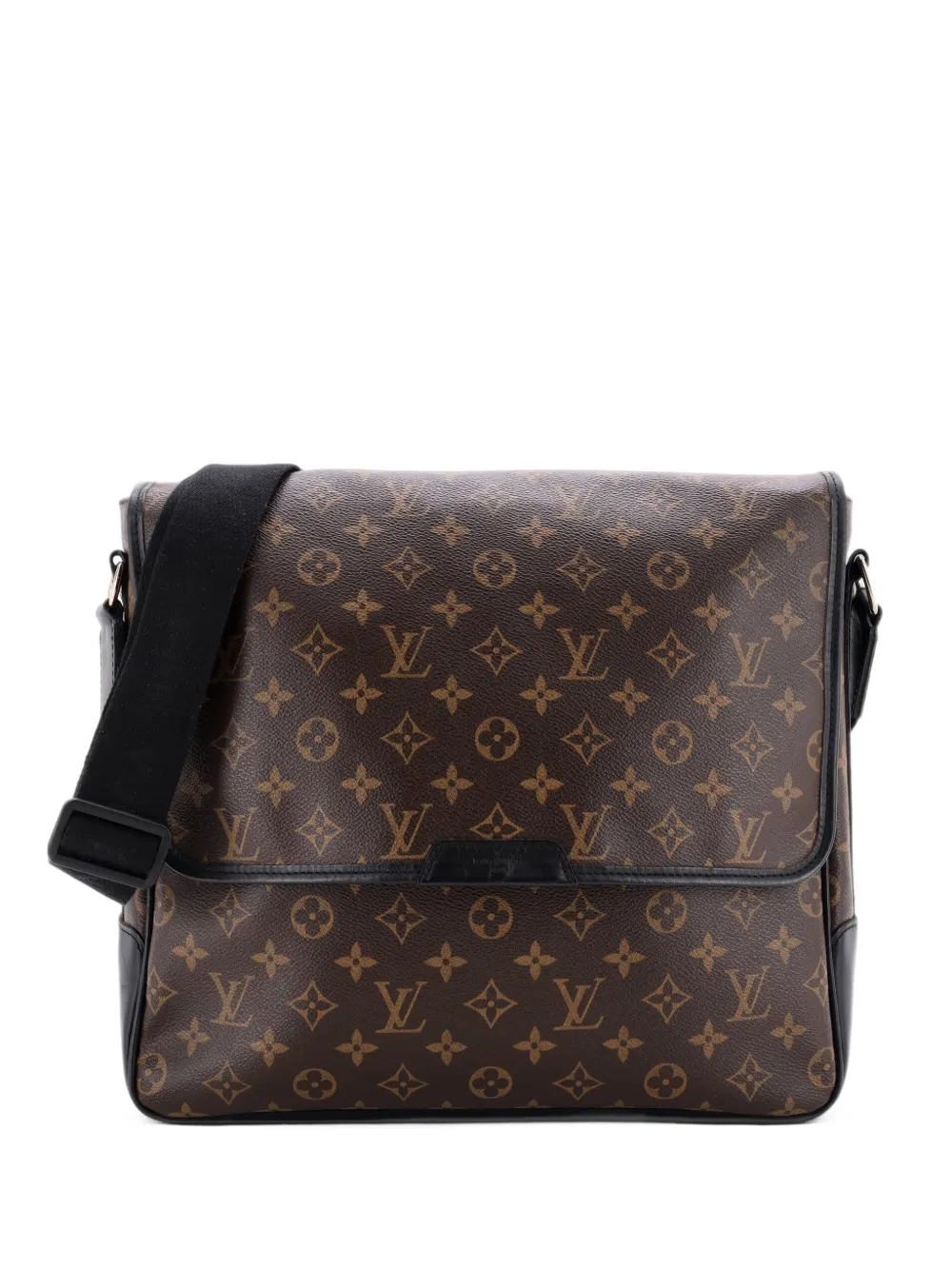 Louis Vuitton Pre-Owned Borsa a tracolla Bass Messenger GM in tela Monogram Macassar - Marrone