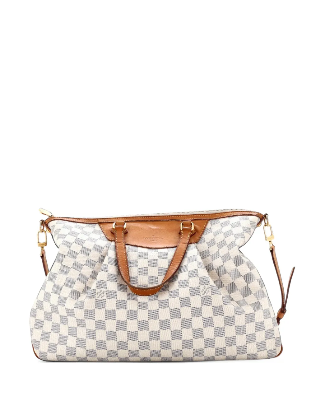 Louis Vuitton Pre-Owned Borsa a mano Siracusa Damier GM con tracolla - Bianco