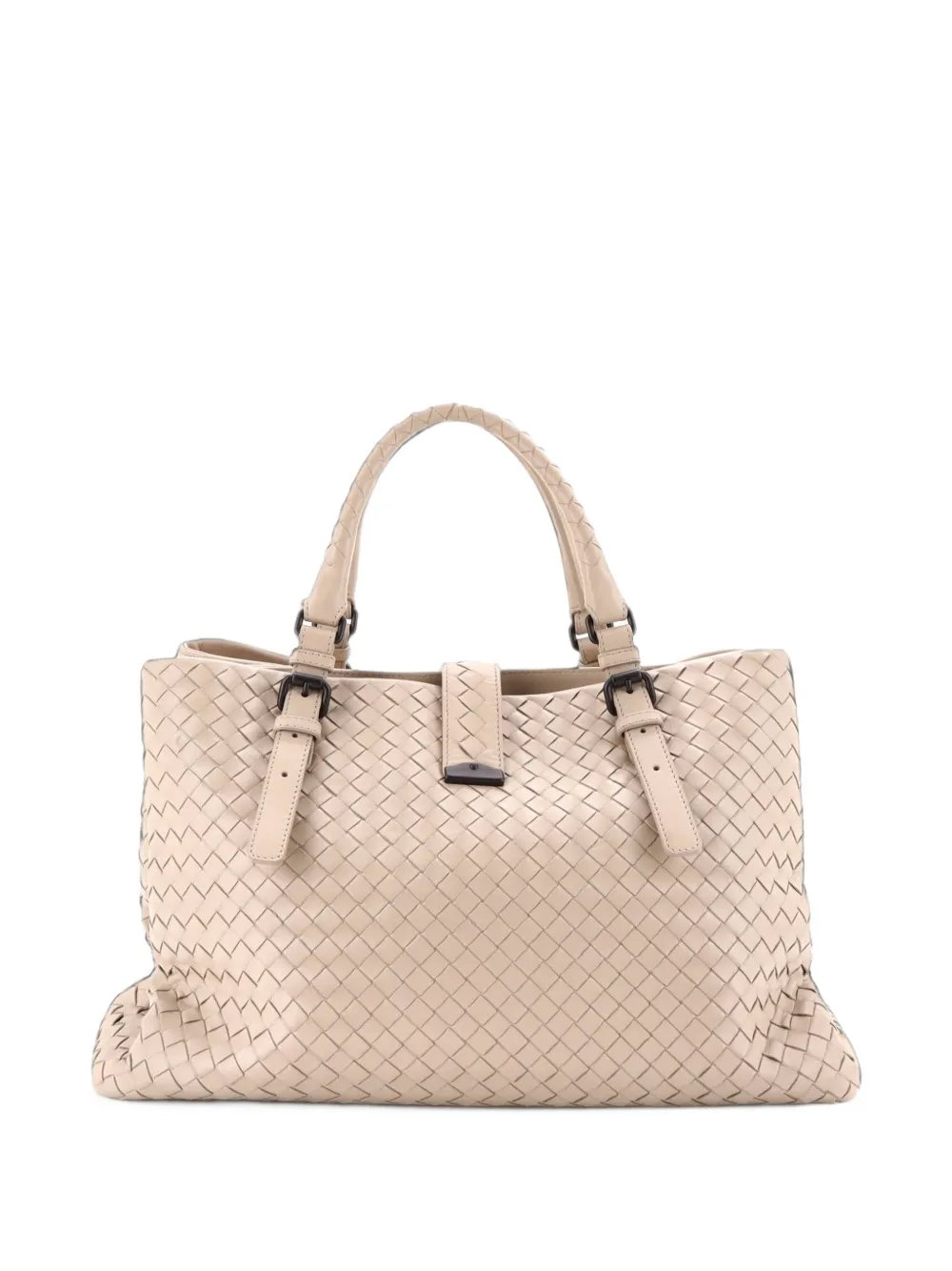 Bottega Veneta Pre-Owned Mittelgroße Roma Intrecciato Nappa Tote Bag - Nude