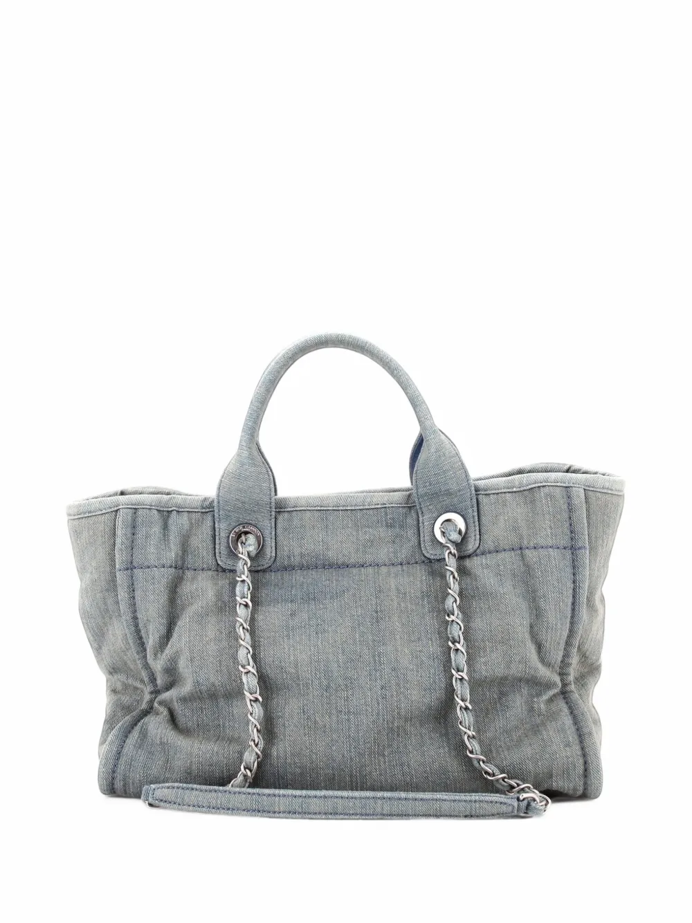 CHANEL Pre-Owned Deauville NM Denim Small tote bag - Blue