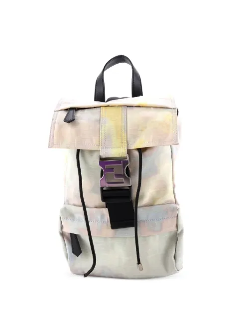 Fendi Pre-Owned mochila Fendiness pequeña de lona Zucca