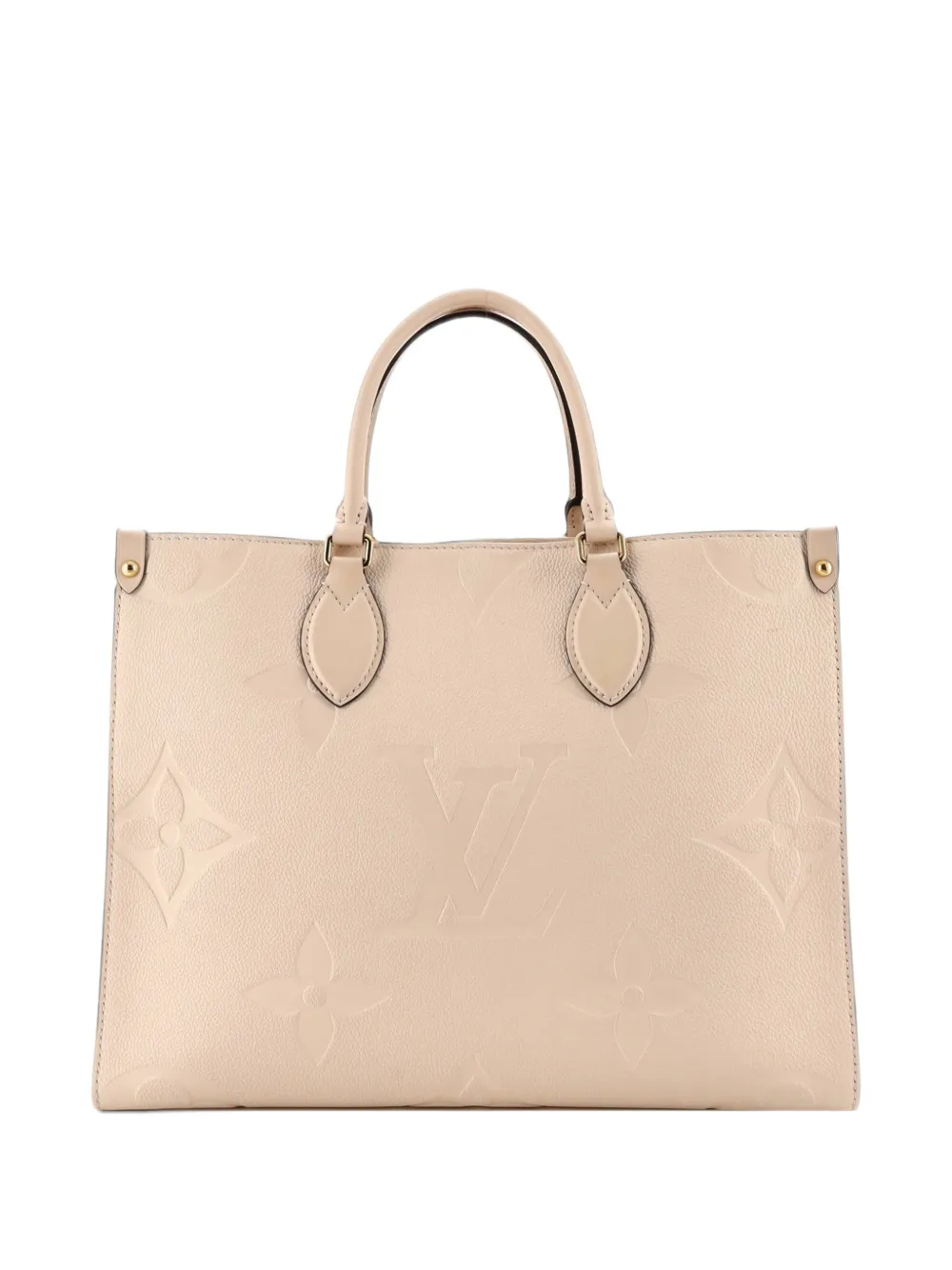 Louis Vuitton Pre-Owned Borsa tote OnTheGo Monogram Giant MM in pelle Empreinte - Toni neutri