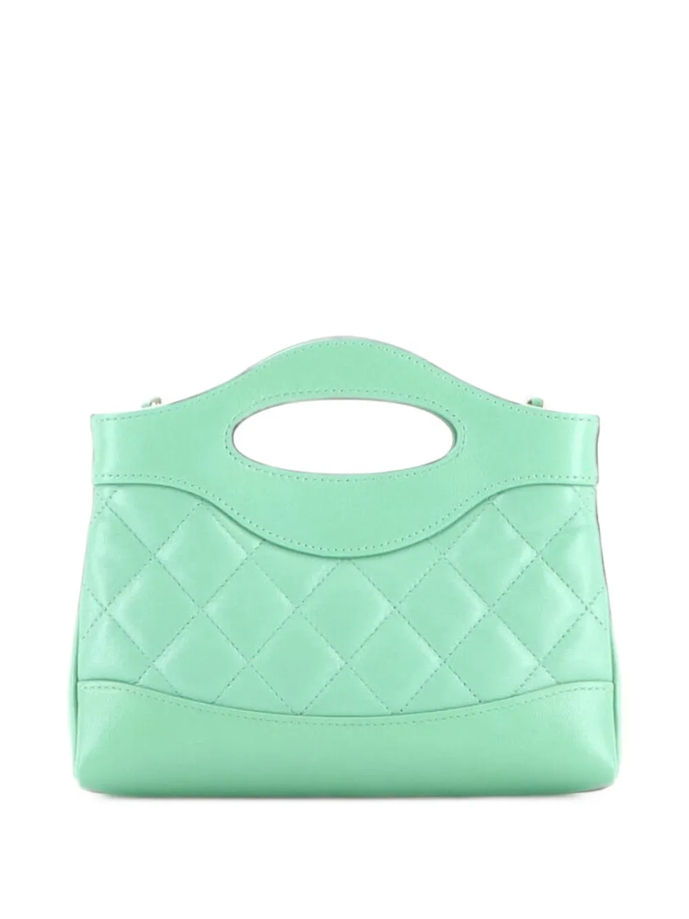 CHANEL Pre-Owned 31 Shopping Bag Clutch with Chain Quilted Lambskin Small crossbody bag - Green