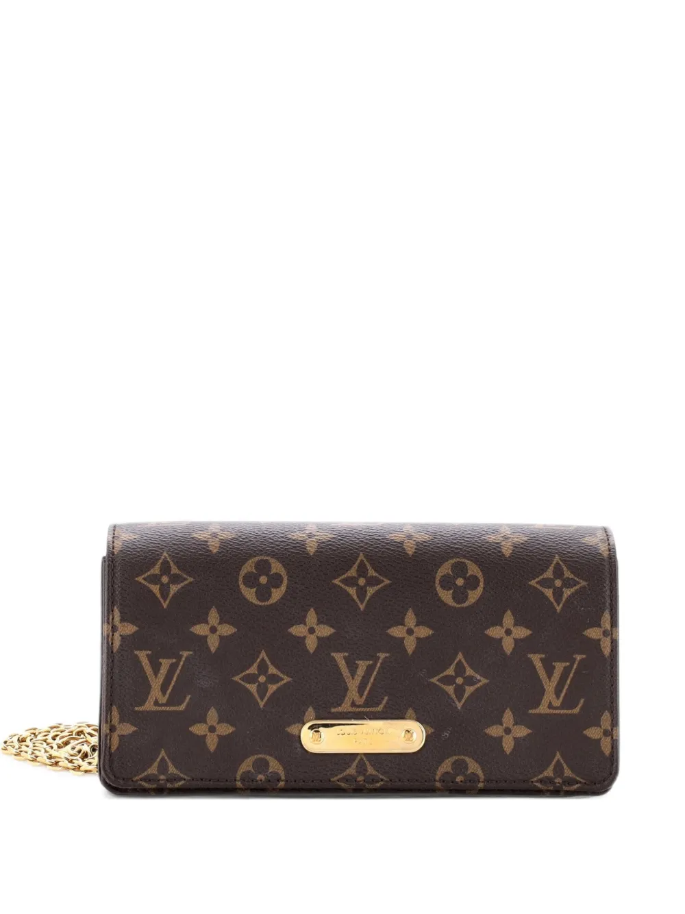 Louis Vuitton Pre-Owned Lily Wallet on Chain Monogram Canvas crossbody bag - Braun