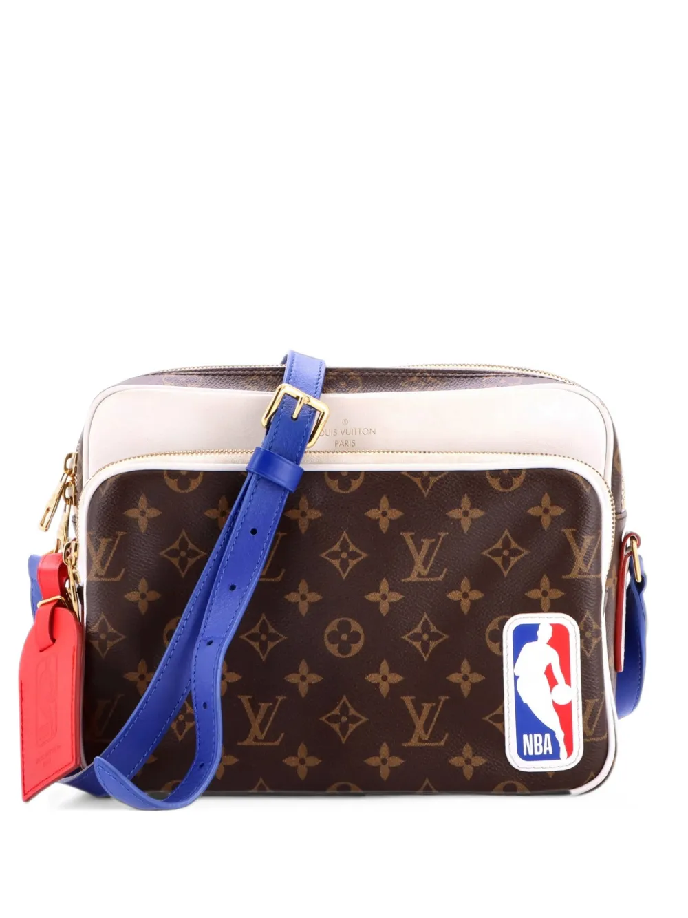 Louis Vuitton Pre-Owned x NBA Nil Messenger Bag Monogram Canvas crossbody bag - Marrone