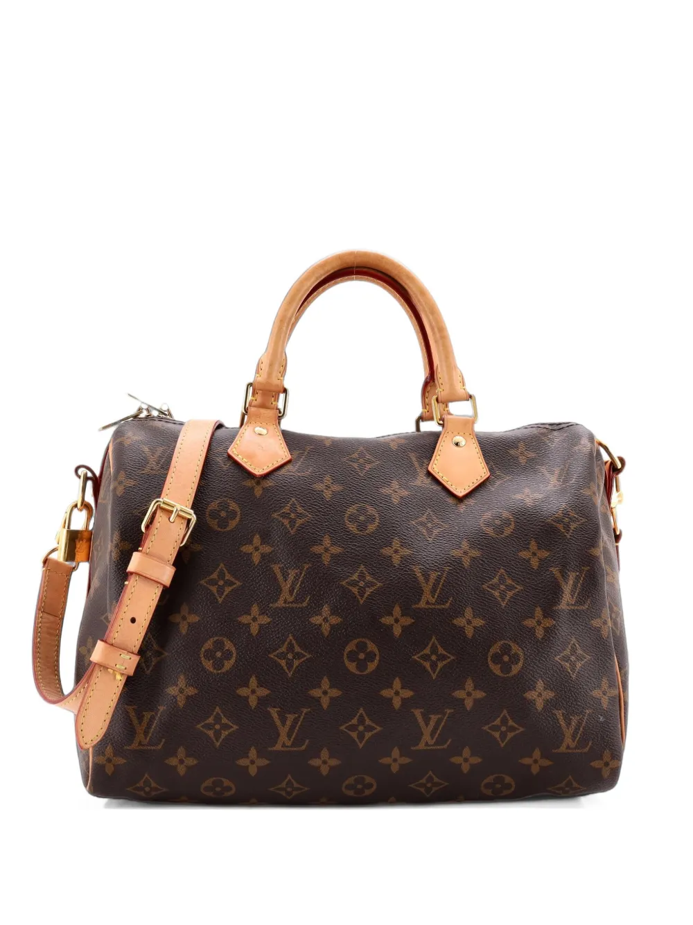Louis Vuitton Pre-Owned Borsa a spalla Speedy Bandouliere 30 in tela con monogramma - Marrone