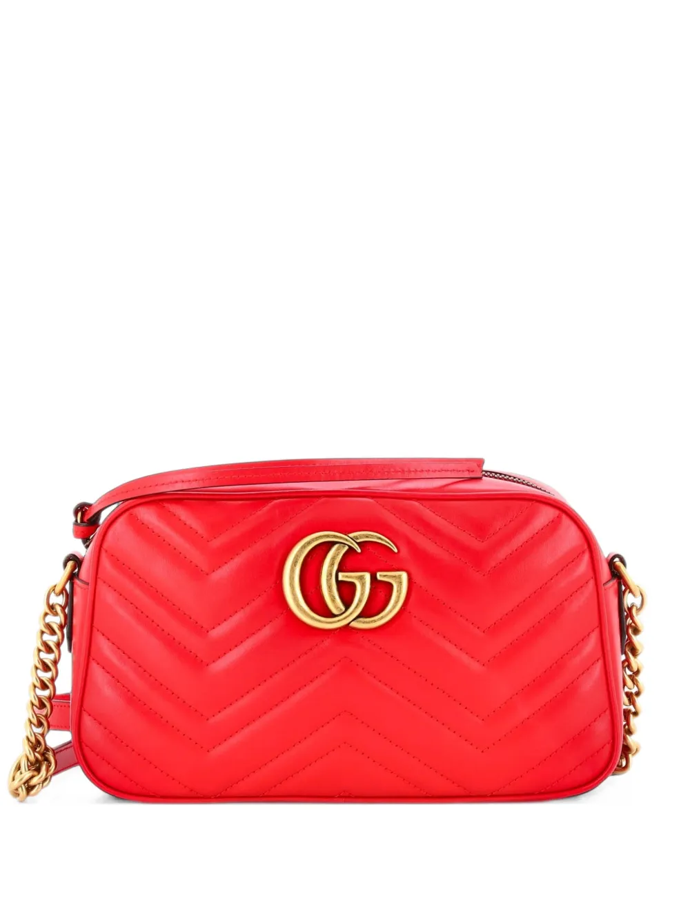 Gucci Pre-Owned GG Marmont Shoulder Bag Matelasse Leather Small crossbody bag - Rot