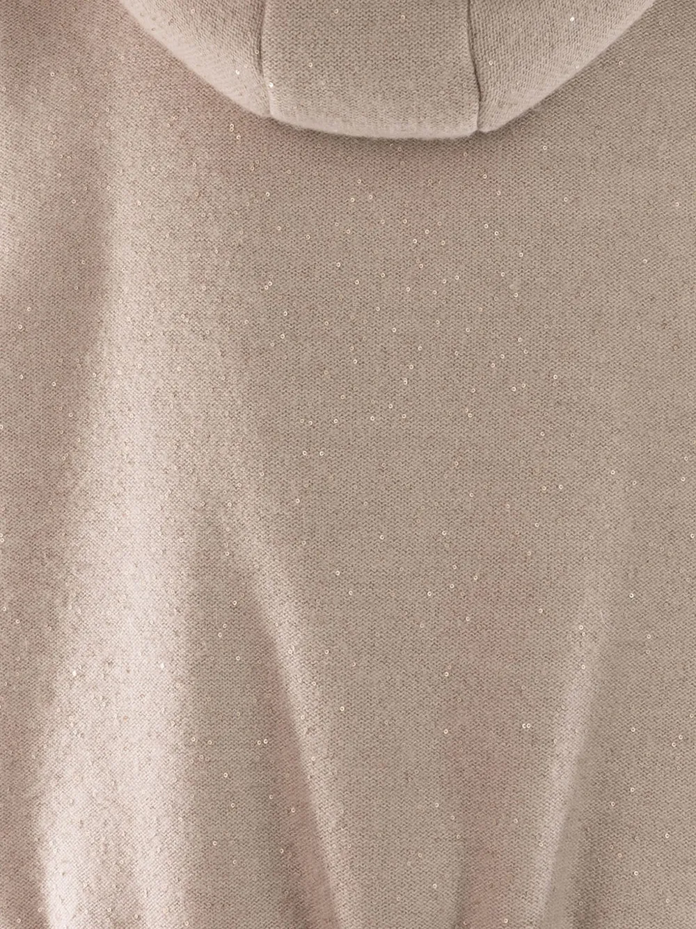Fabiana Filippi sequin-embellished hooded gilet Beige