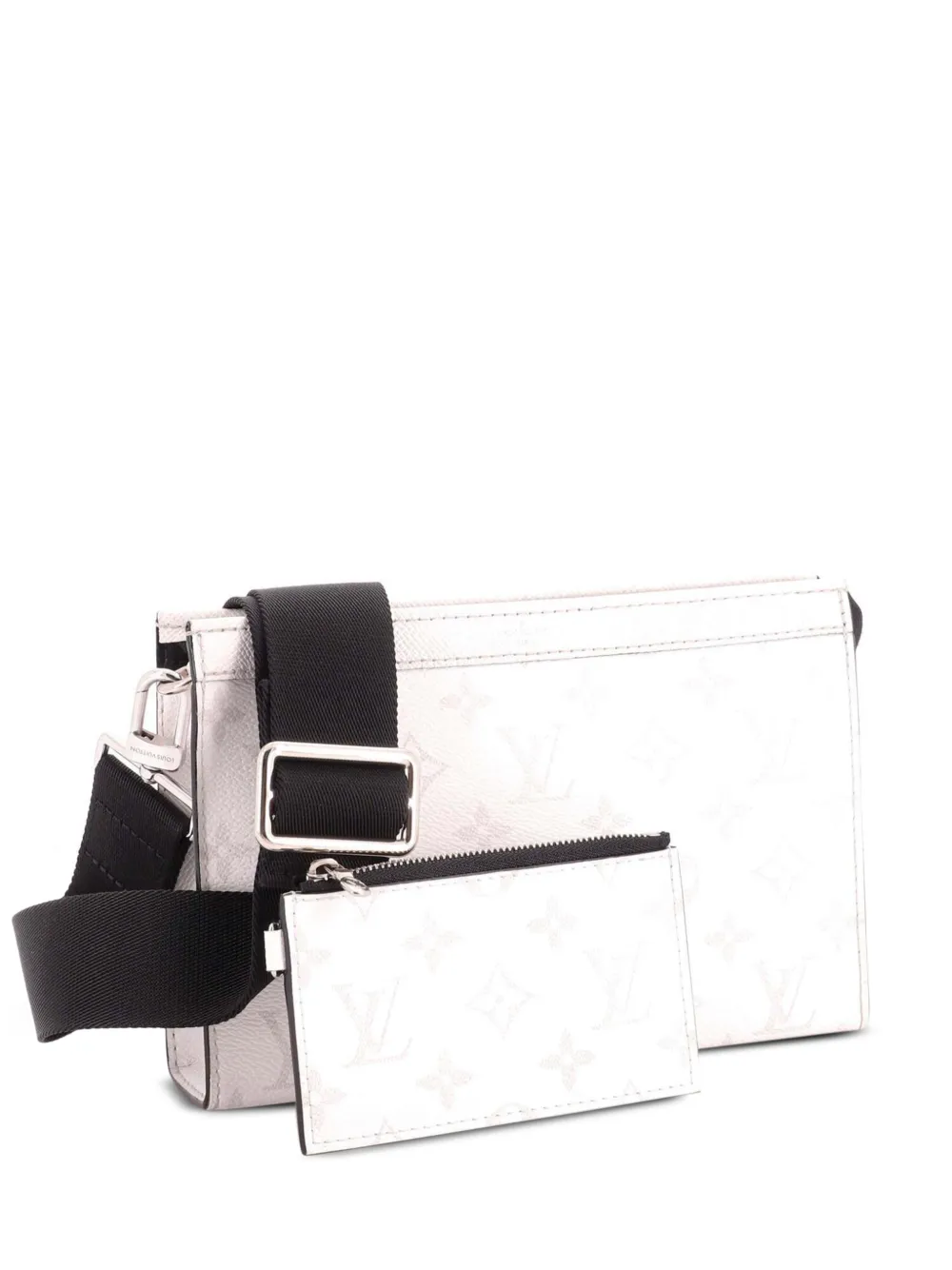 Louis Vuitton Pre-Owned Borsa a tracolla Gaston Wearable Wallet Taïgarama con monogramma - Bianco