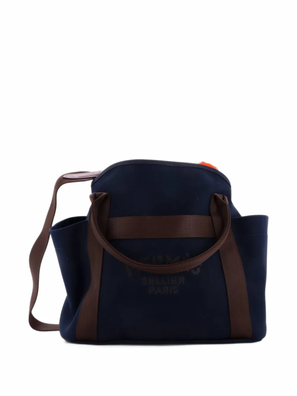 Hermès Pre-Owned Sac De Pansage Groom Handbag Canvas shoulder bag - Blau