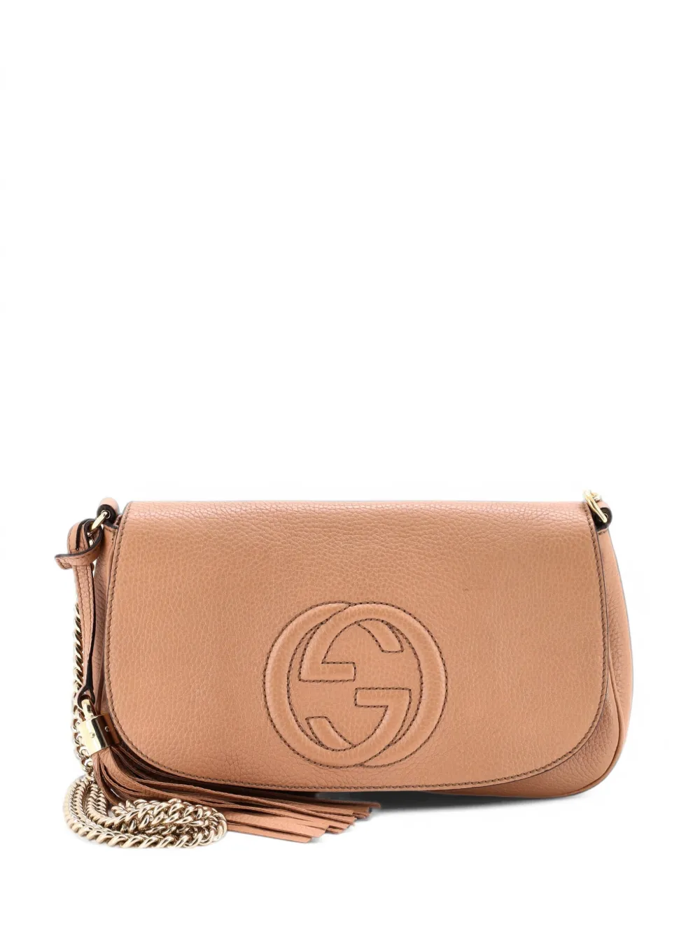 Gucci Pre-Owned Soho Chain Leather Medium crossbody bag - Neutrals
