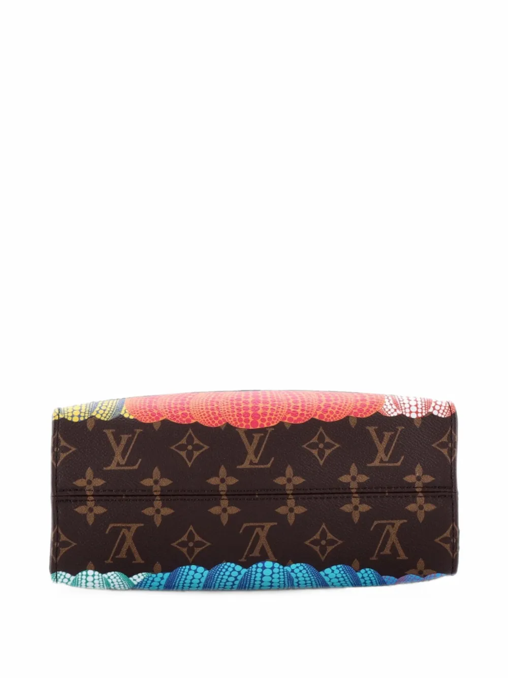 Louis Vuitton Pre-Owned OnTheGo Yayoi Kusama Pumpkins Tote Bag aus Canvas mit Monogramm - Mehrfarbig