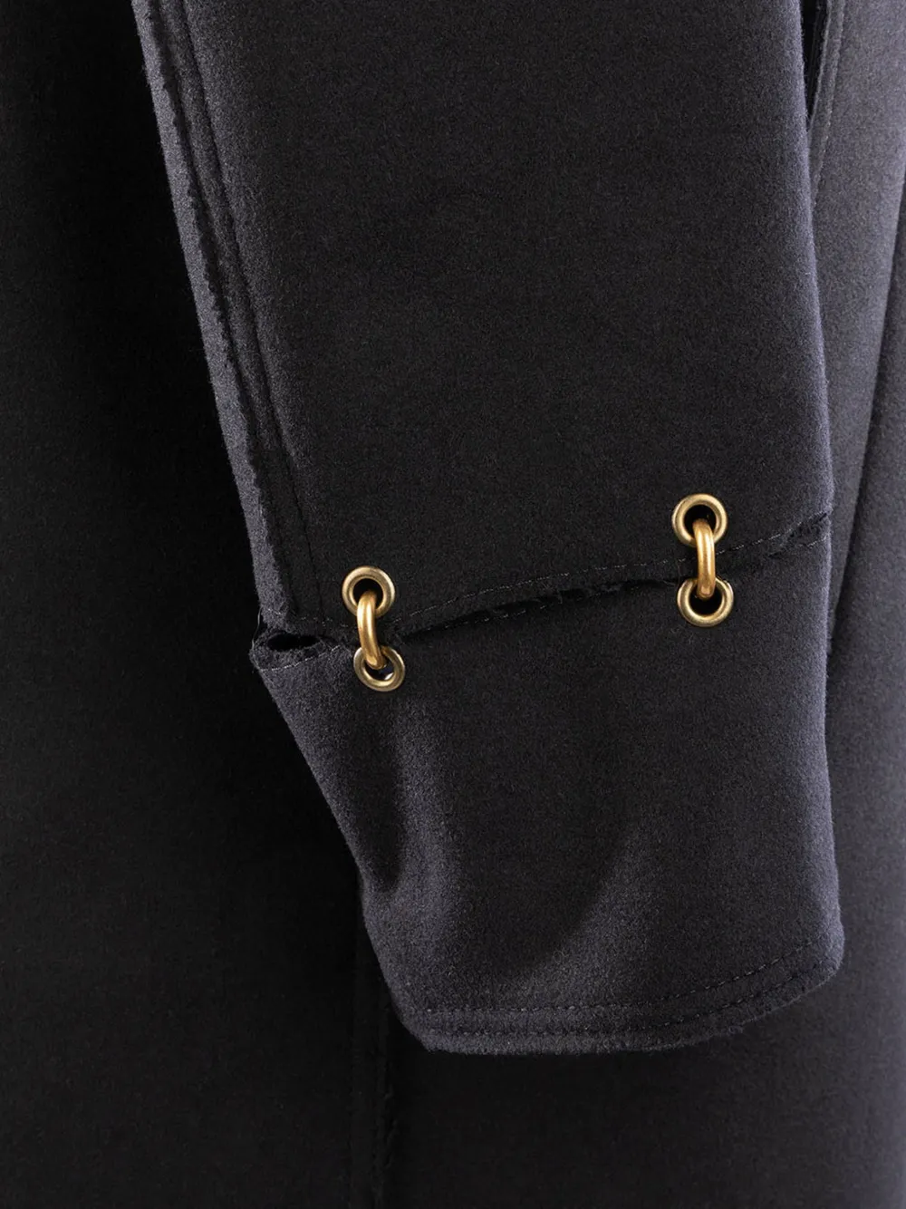 Iceberg ribbed-collar hardware-detail coat Blauw