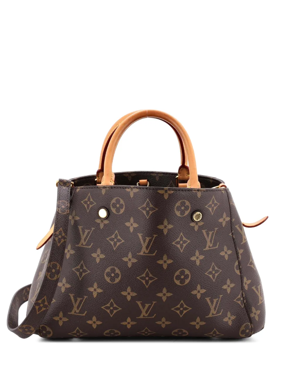Louis Vuitton Pre-Owned Montaigne Handtasche Monogram Canvas-Umhängetasche - Braun